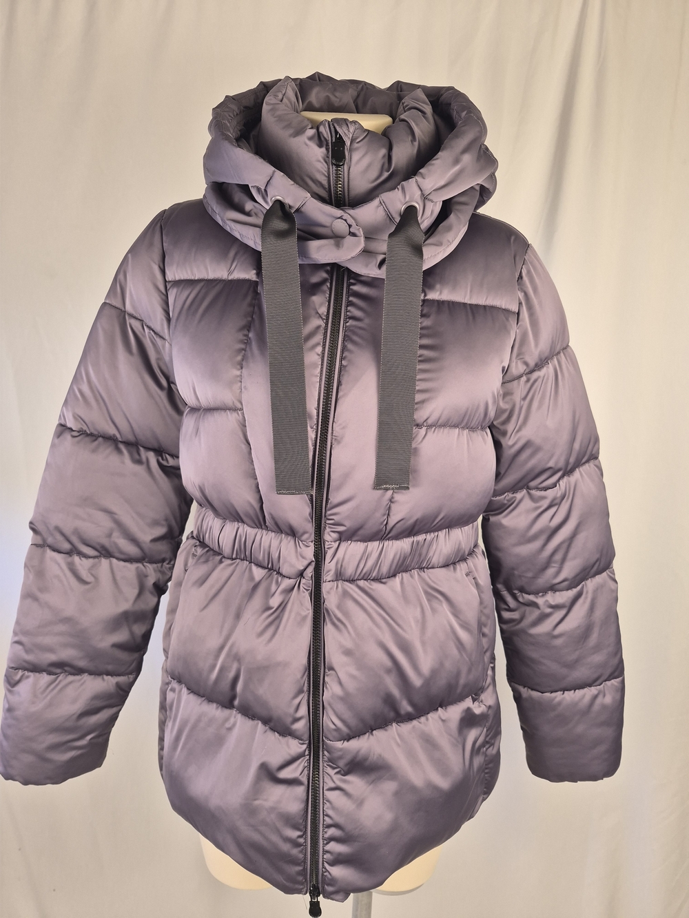 SAVE THE DUCK Dusty Lavender Quilted Hooded Puffer Jacket